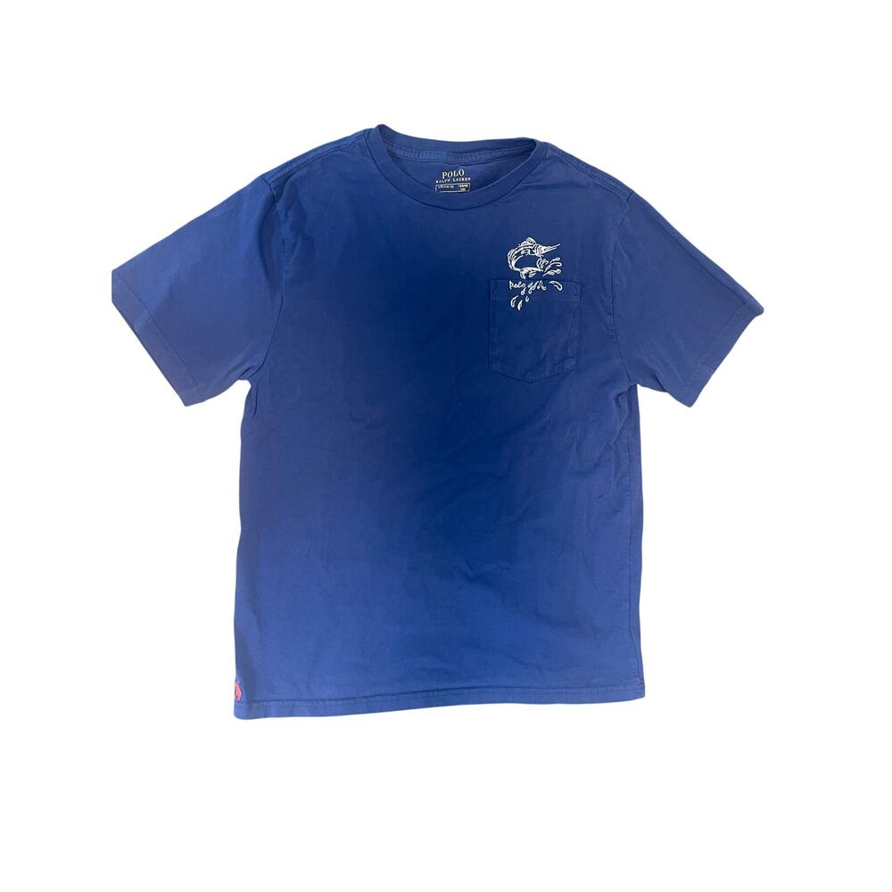 POLO Ralph Lauren Boys T-shirt embroidered pocket size large 14/16